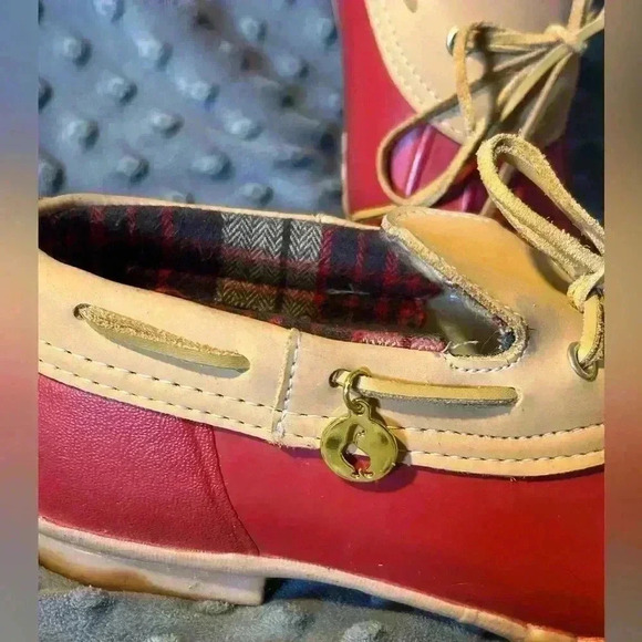 The Original Sporto Vintage Daria Red Duckβ Boot, Rain Boot, Sz 7 - Picture 2 of 7